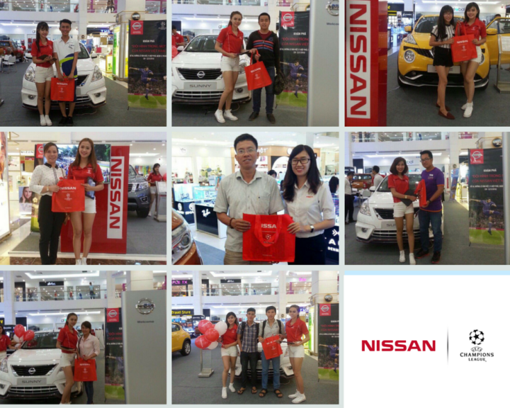 Nissan dành tặng những phần quà đặc biệt đến với khách hàng tham gia trò chơi tương tác.