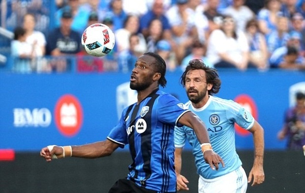 Montreal Impact có tiền đạo Didier Drogba trong đội hình, còn New York City sở hữu David Villa, Pirlo, Lampard. Ảnh: Internet.