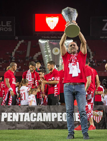 Từ đội bóng bị xuống hạng, Monchi biến Sevilla thành một đế chế ở Europa League. Ảnh: Internet.