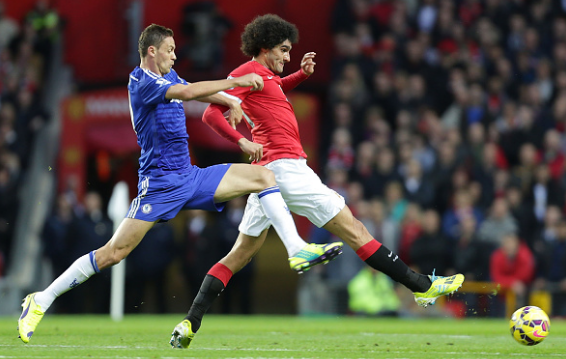 Mourinho hoàn toàn có thể biến Fellaini thành một máy quét lợi hại như Matic (trái). Ảnh: Internet.