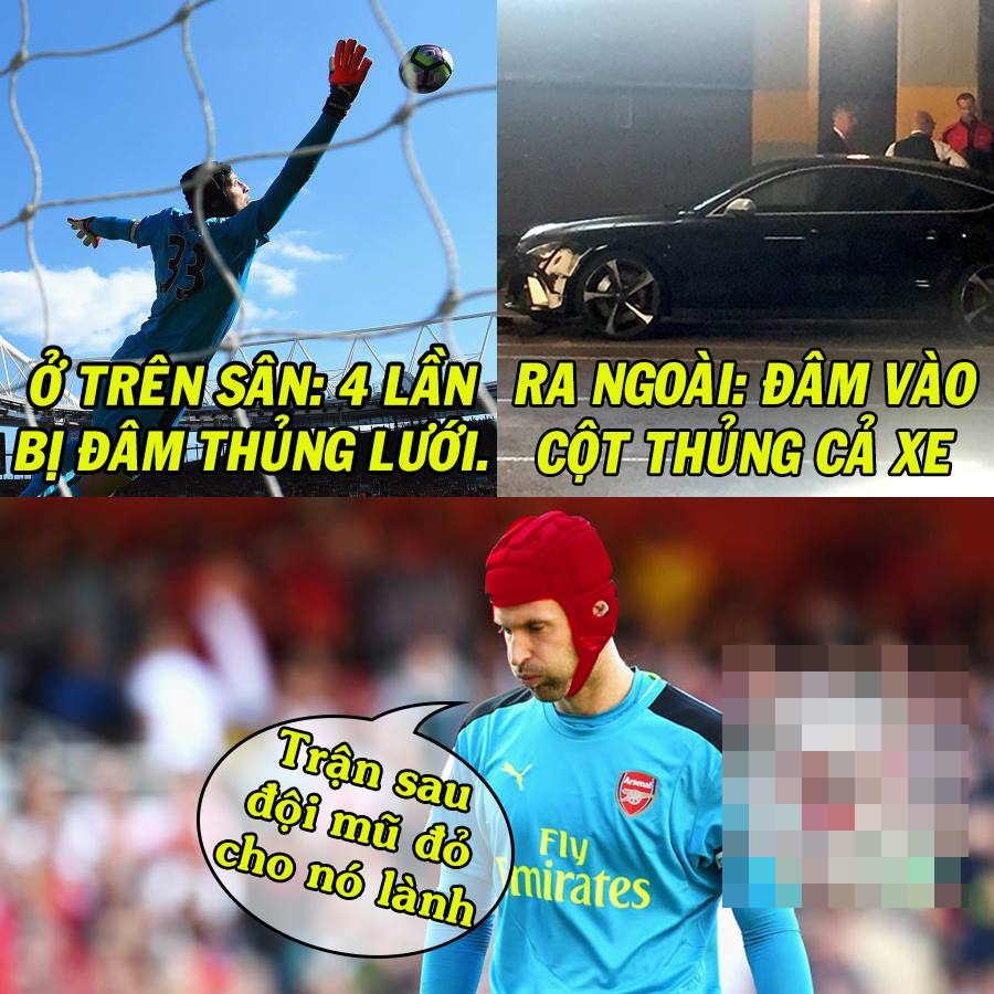 Ngày tồi tệ của Petr Cech. Ảnh: Internet.