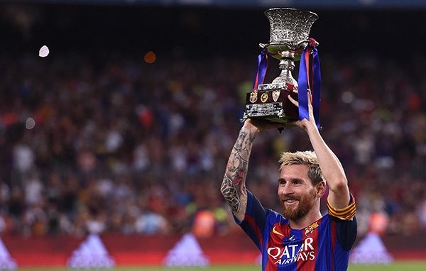 Messi đang là thủ lĩnh của Barca, giành 29 danh hiệu với đội bóng xứ Catalunya. Ảnh: Internet.