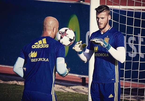 Thủ môn David de Gea trở thành sự lựa chọn hàng đầu cho khung thành của đội tuyển Tây Ban Nha dưới thời HLV Julen Lopetegui. Ảnh: Internet.