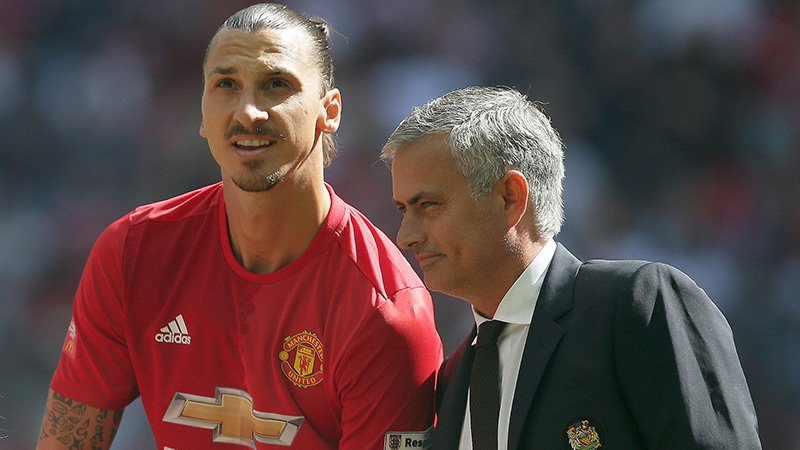 Ibra có tình cảm đặc biệt với Mourinho. Ảnh: Internet.