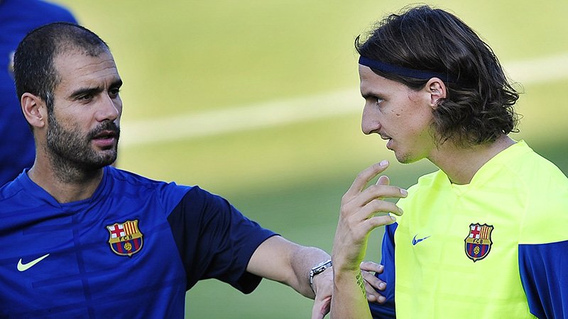 Ibra xem Pep là kẻ thù lớn nhất sự nghiệp bóng đá. Ảnh: Internet.