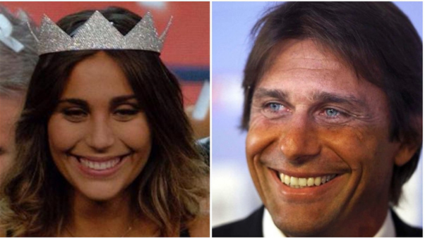 Nhiều khán giả liên tưởng ngay khuôn mặt của hoa hậu Rachel Risaliti với HLV Antonio Conte. Ảnh: Internet.