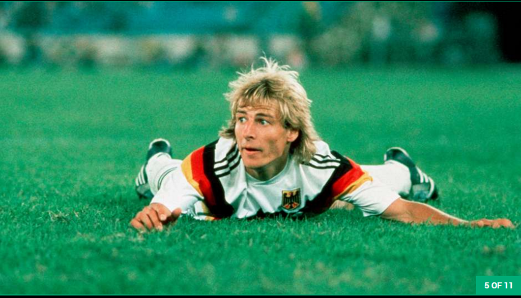 Tây Đức 1986-1988 (Karl-Heinz Rummenigge, Rudi Voller, Klaus Allofs, Jurgen Klinsmann, Dieter Hoeness, Karl-Heinz Riedle): Bước sang thập niên 1980, Đức vẫn sở hữu hàng loạt hảo thủ nhưng lại không thành công như trước. Ảnh: Internet.