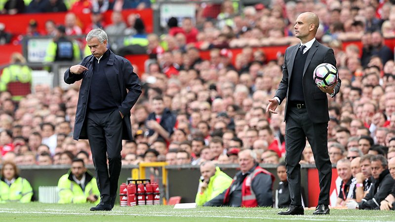 Mourinho và Pep là hai cá tính hoàn toàn khác biệt. Ảnh: Internet.