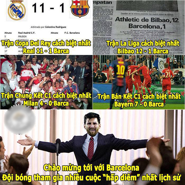 Giờ thì Barca chuyển vai từ nạn nhân sang thủ phạm. Ảnh: Internet.