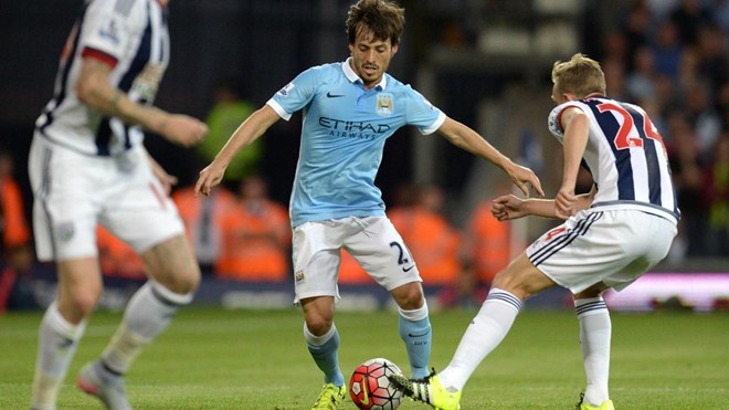 West Brom vs Man City (21h ngày 29/10): David Silva đã in dấu giày trong 7 bàn thắng vào lưới West Brom ở 8 trận đấu gần nhất tại Premier League (4 bàn thắng, 3 kiến tạo). Ảnh: Internet.