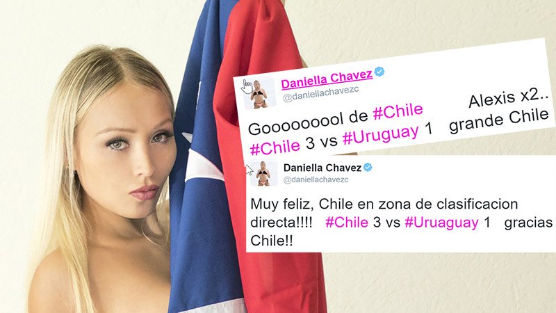 Daniella Chavez phấn khích vì Alexis Sanchez và ĐTQG Chile.