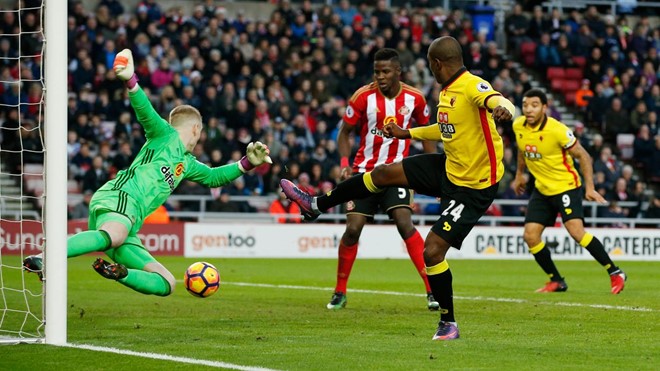 Sunderland 1-0 Watford: Chiến thắng 1-0 trước Watford mới chỉ là lần thứ hai Sunderland giữ sạch lưới trong 18 trận gần nhất tại Premier League.