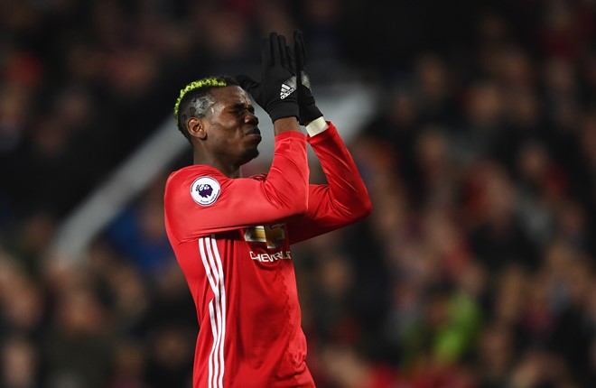 Pogba để lại sự thất vọng trên sân Old Trafford. Ảnh: Getty Images.