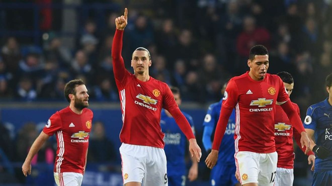 Ibrahimovic hiện đã có 15 bàn ở Premier League, 20 ở mọi giải đấu. Ảnh: Getty Images.