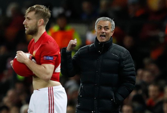 Mourinho chưa bao giờ có cảm tình với Shaw. Ảnh: Getty Images.