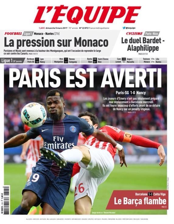 Báo Pháp cảnh báo PSG trước trận làm khách tới sân Nou Camp của Barca.