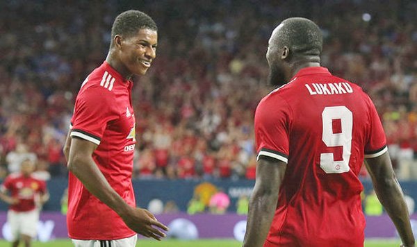 Rashford có thể đá cặp cùng Lukaku trên hàng công.