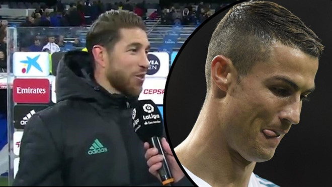 Ronaldo từng bị đồn đoán có xích mích với Sergio Ramos.