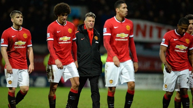 Van Gaal cũng thất bại khi ngồi vào ghế nóng ở Old Trafford.
