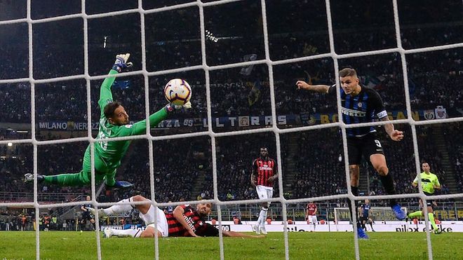 Nerazzurri vượt qua đại kình địch nhờ sai lầm của Donnarumma.