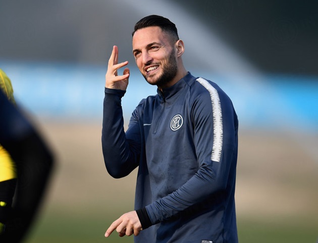 Danilo D'Ambrosio đang có phong độ cao. Anh vừa ghi bàn vào lưới Sampdoria cuối tuần trước.