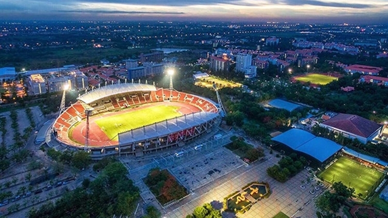 Sân vận động Rangsit, nơi diễn ra trận đấu giữa Thái Lan và Việt Nam vào ngày 5/9 sắp tới.