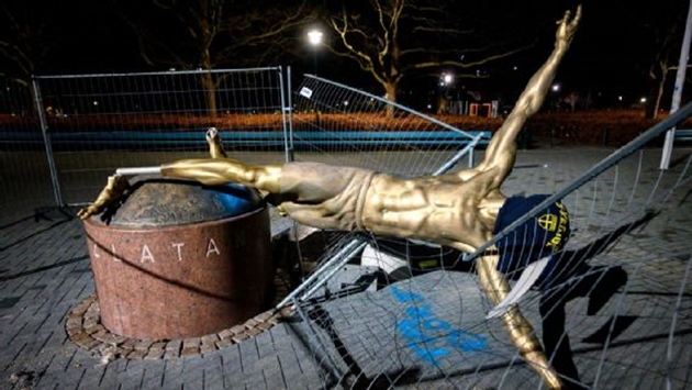 Zlatan Ibrahimovic statue to be relocated after repeated vandalism - Bóng Đá
