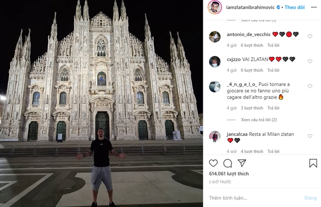 Ibrahimovic's Instagram account: House of the Lord - Bóng Đá
