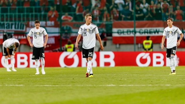 Những cầu thủ chơi tệ nhất của Đức trong trận thua Áo - Bóng Đá