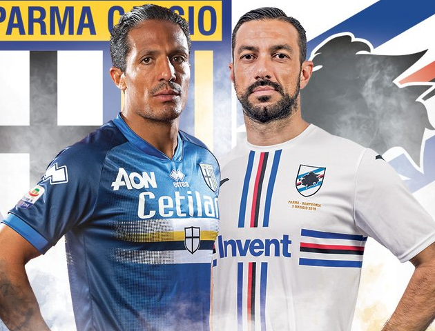 Parma và Sampdoria mặc áo
