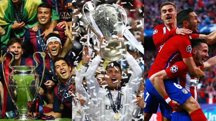 La Liga đang "vô đối" ở Champions League. Ảnh: Internet.