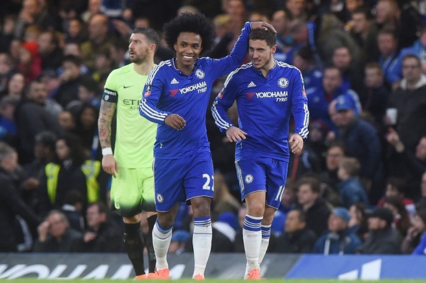 Hazard và Willian cần chia sẽ gánh nặng ghi bàn cùng Costa. Ảnh: Internet.