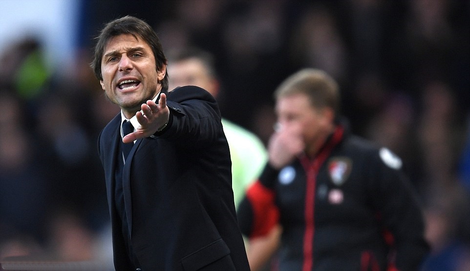 Conte truyền lửa cho các học trò. Ảnh: Daily Mail.