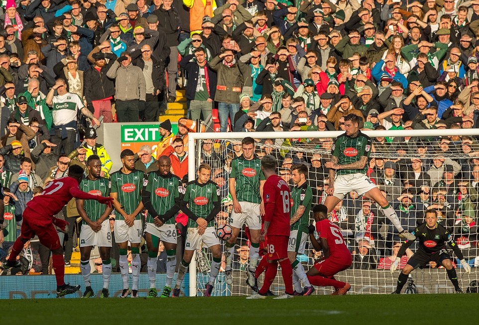 Liverpool thường chọn phương án sút xa. Ảnh: Daily Mail.