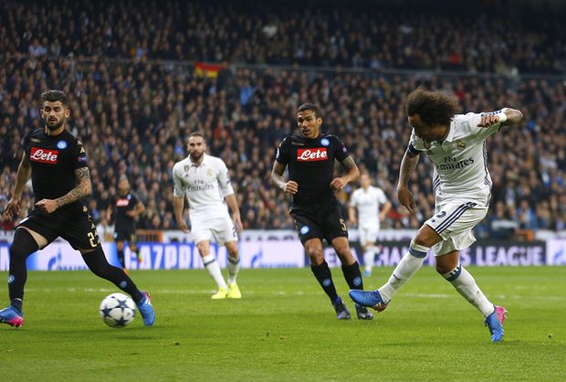 Marcelo chơi cực kỳ năng nổ. Ảnh: Theguardian.