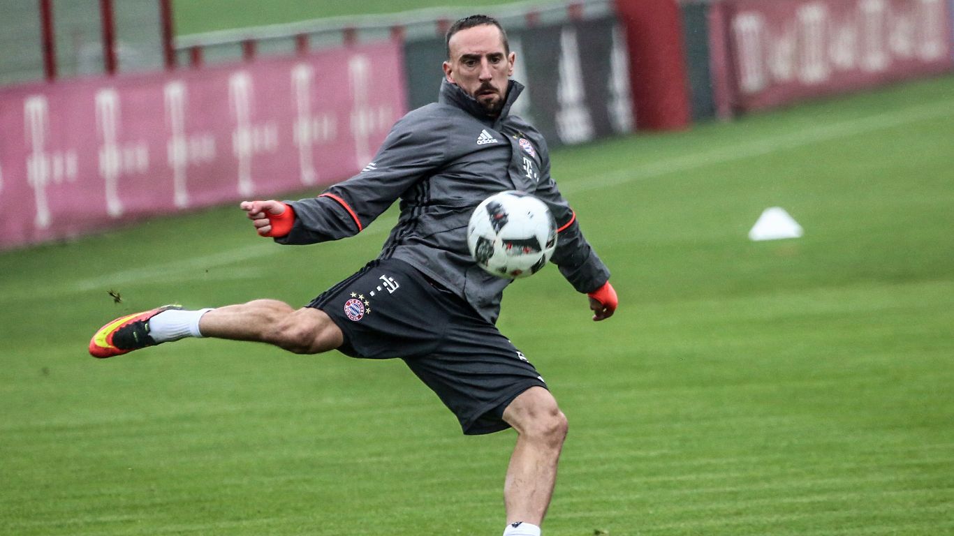 Ribery nỗ lực để trở lại.