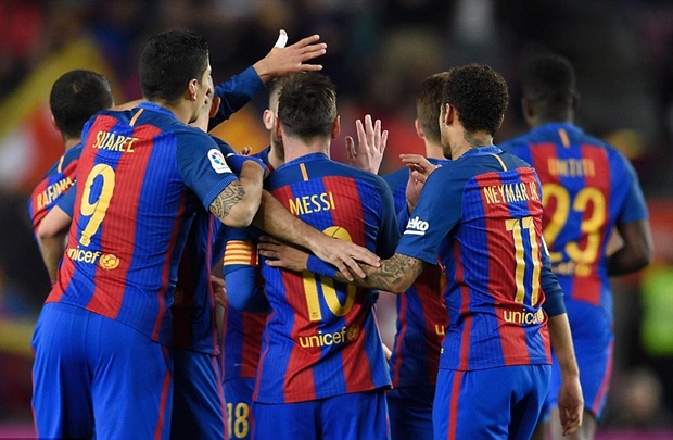 Rakitic ấn định chiến thắng 6-1.