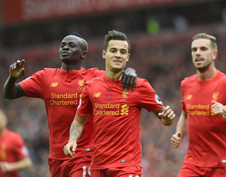 9. Coutinho (Liverpool) -  70