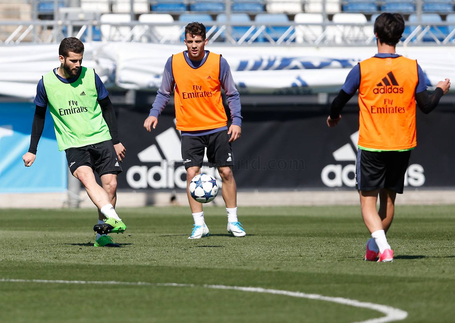 Buổi tập đa phần là các cầu thủ trẻ và đội hình dự bị.