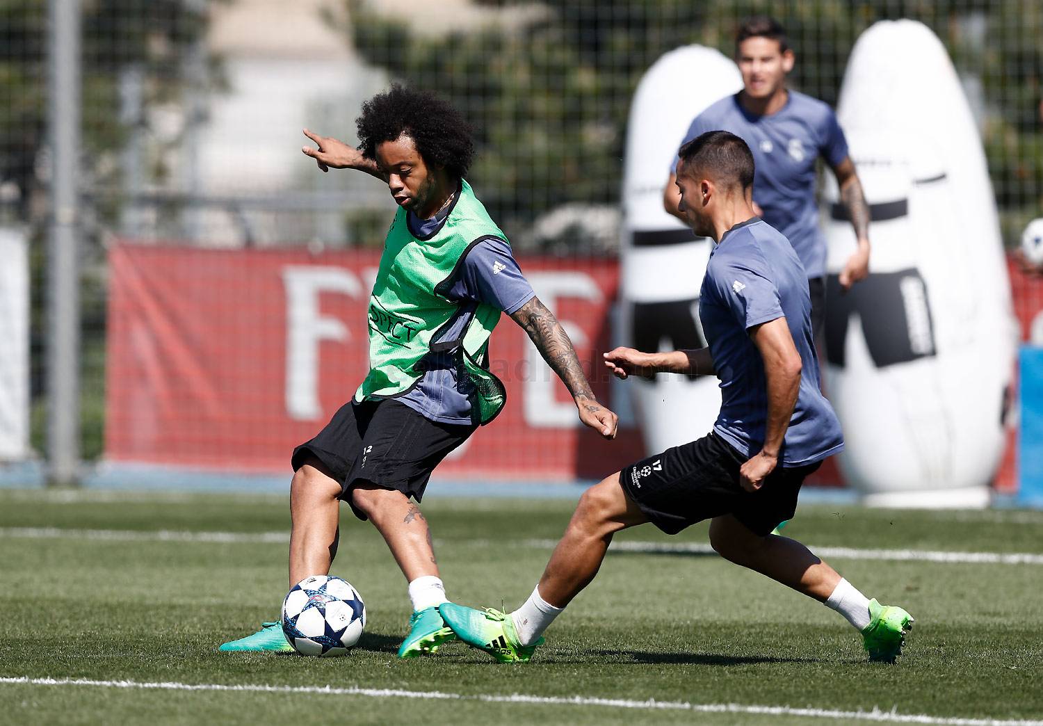 Họ không hề lơ là trong buổi tập.