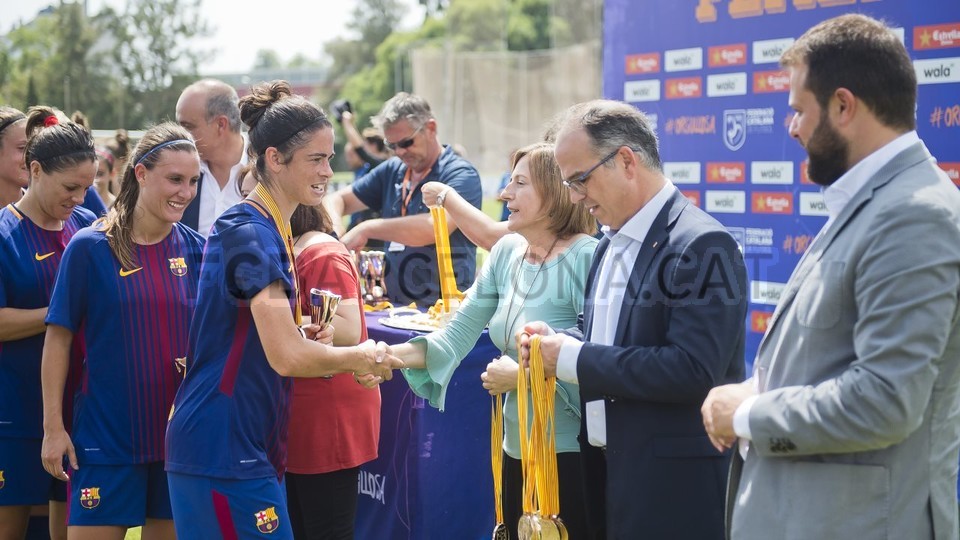 Đội nữ Barca vô địch Copa Catalunya.