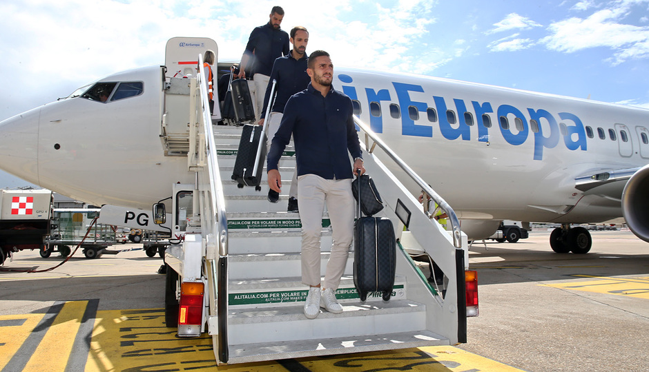 Dàn sao Atletico đã đổ bộ xuống Italia.