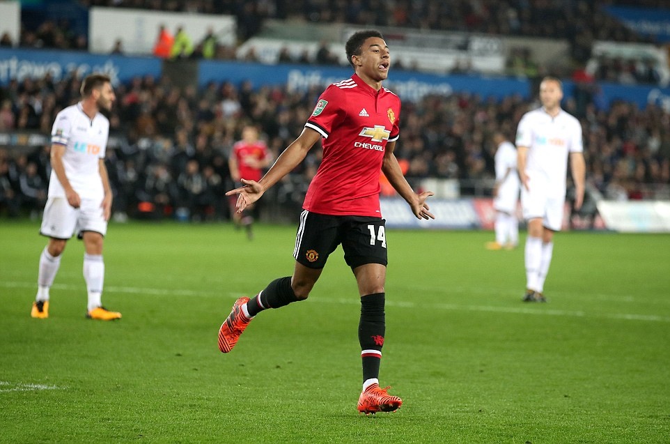 Đây là cú đúp đầu tiên của Lingard trong màu áo Man Utd.