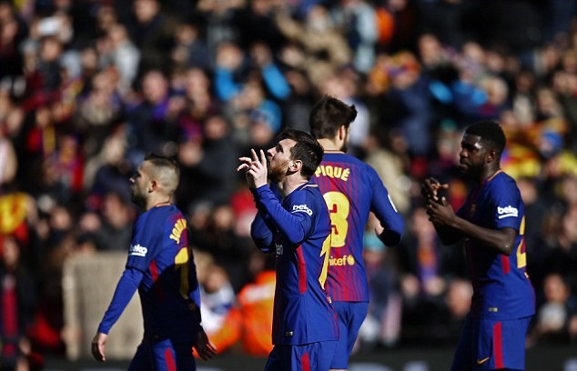 Tuy nhiên Messi gỡ hòa sau đó ít phút.