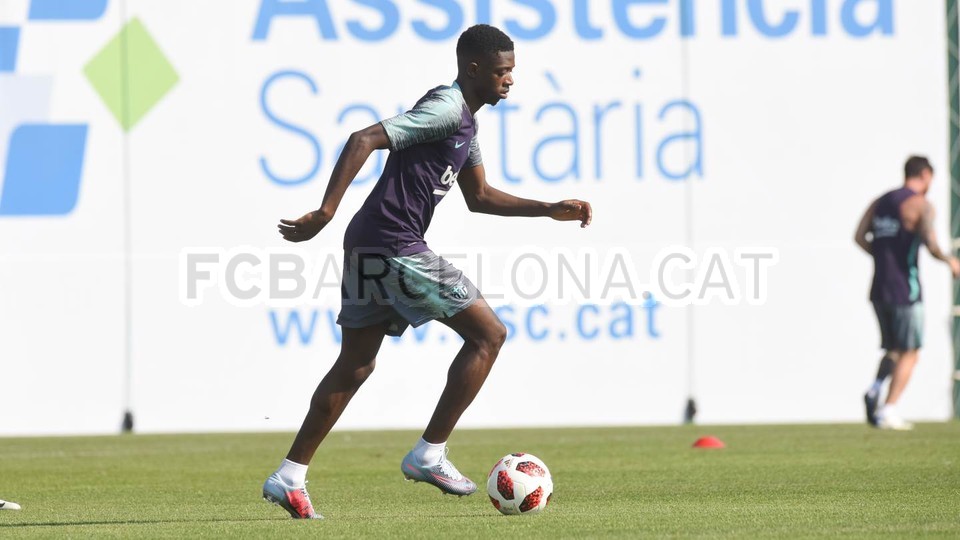 dembele tập luyện tại barca - Bóng Đá