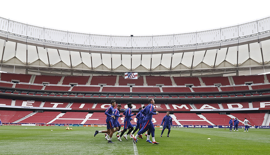 Atletico Madrid tập - Bóng Đá