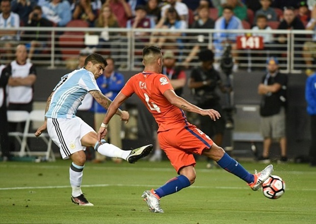 Ở những phút còn lại, Argentina có bàn nâng đôi cách biệt do công của Banega. Người kiến tạo là Di Maria. Ảnh: Internet.