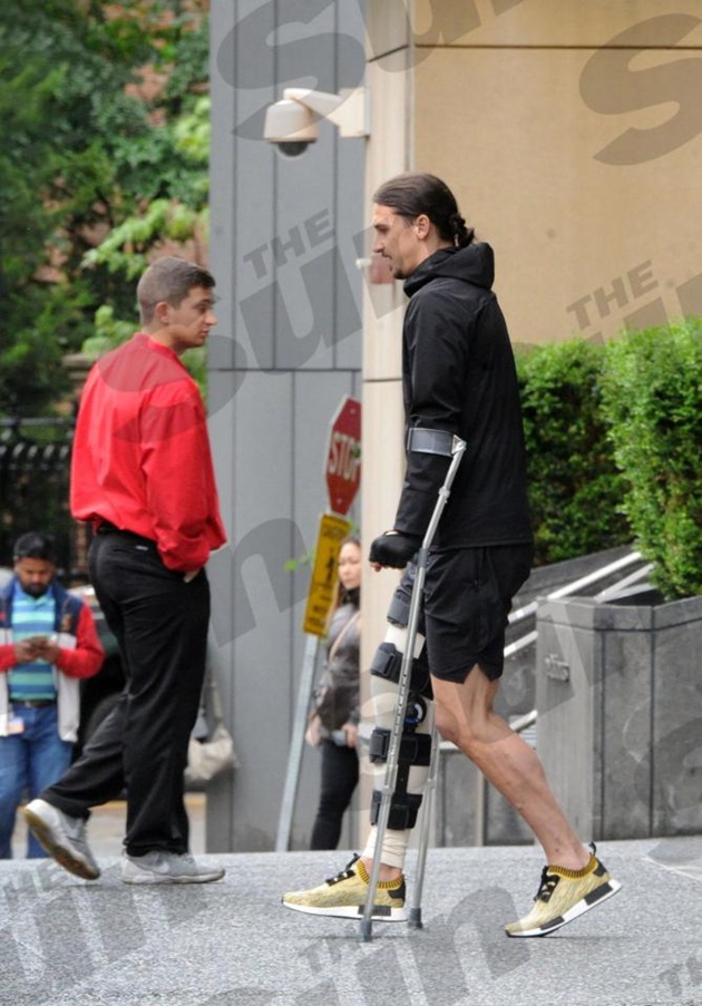 Ibrahimovic quyết tâm luyện tập cật lực để sớm trở lại.