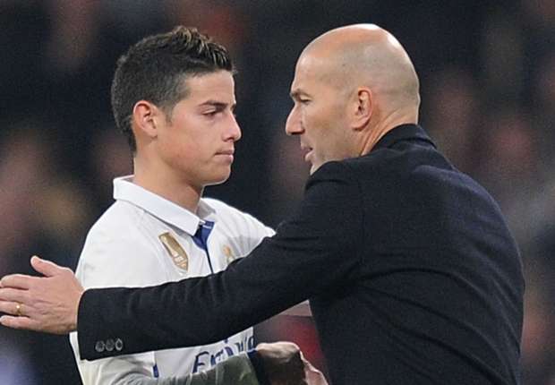 HLV Zidane bác bỏ thông tin chuyển nhượng về James.