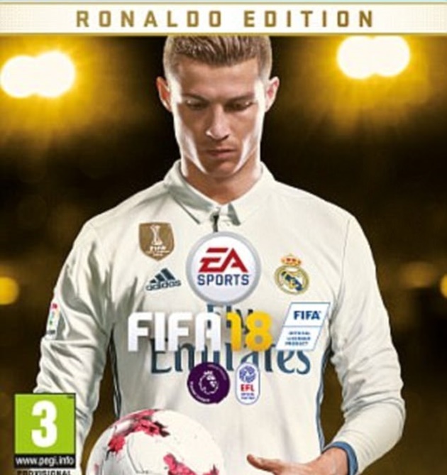Ronaldo được đưa lên trang bìa của tựa game nổi tiếng này.